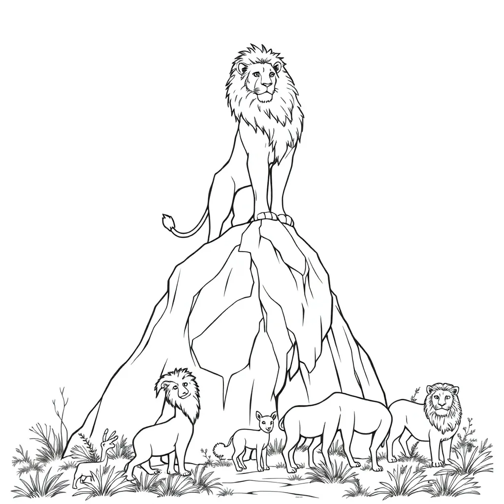 Lion King coloring page
