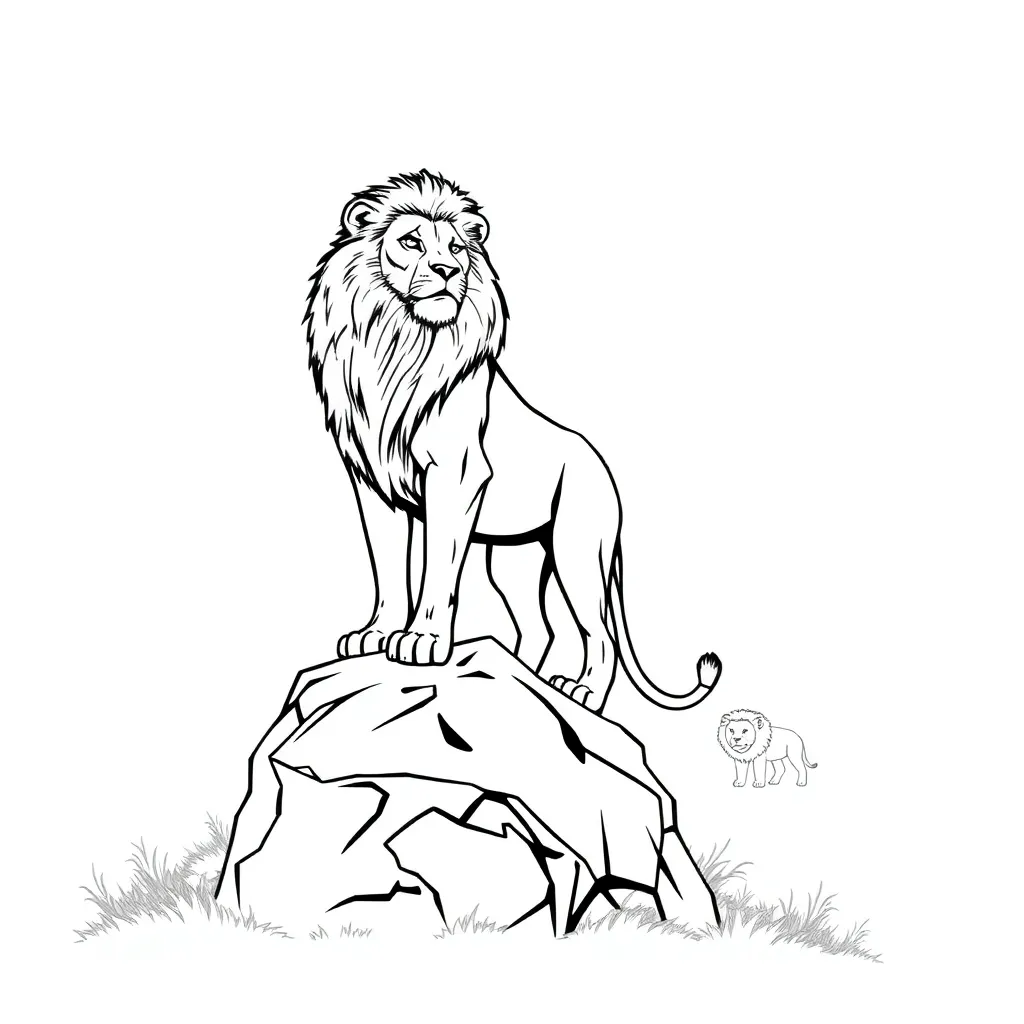 Lion King coloring page