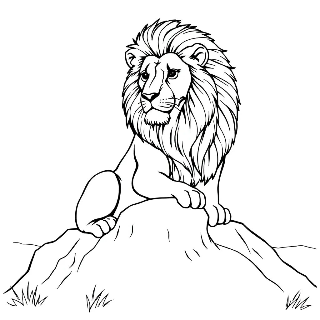 Lion King coloring page