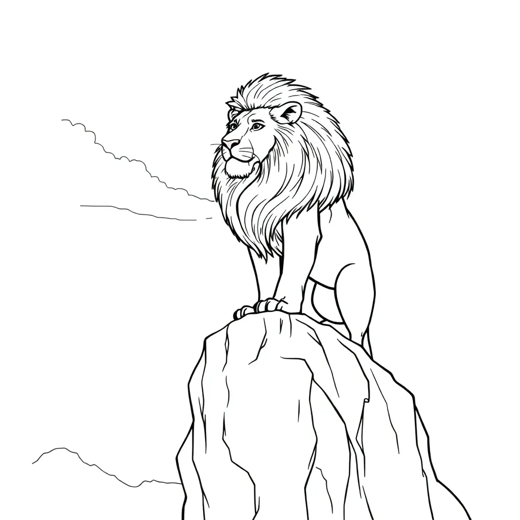 Lion King coloring page
