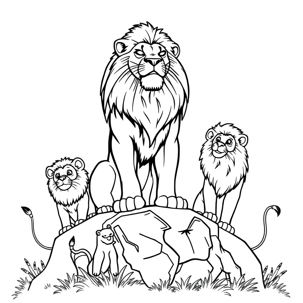 Lion King coloring page