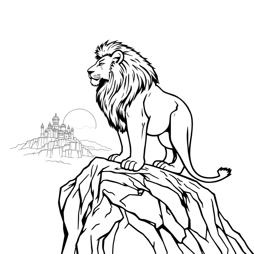 Lion King coloring page