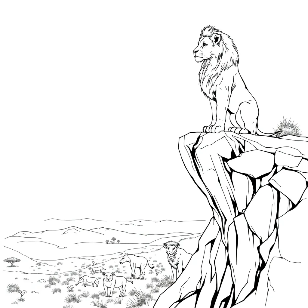 Lion King coloring page