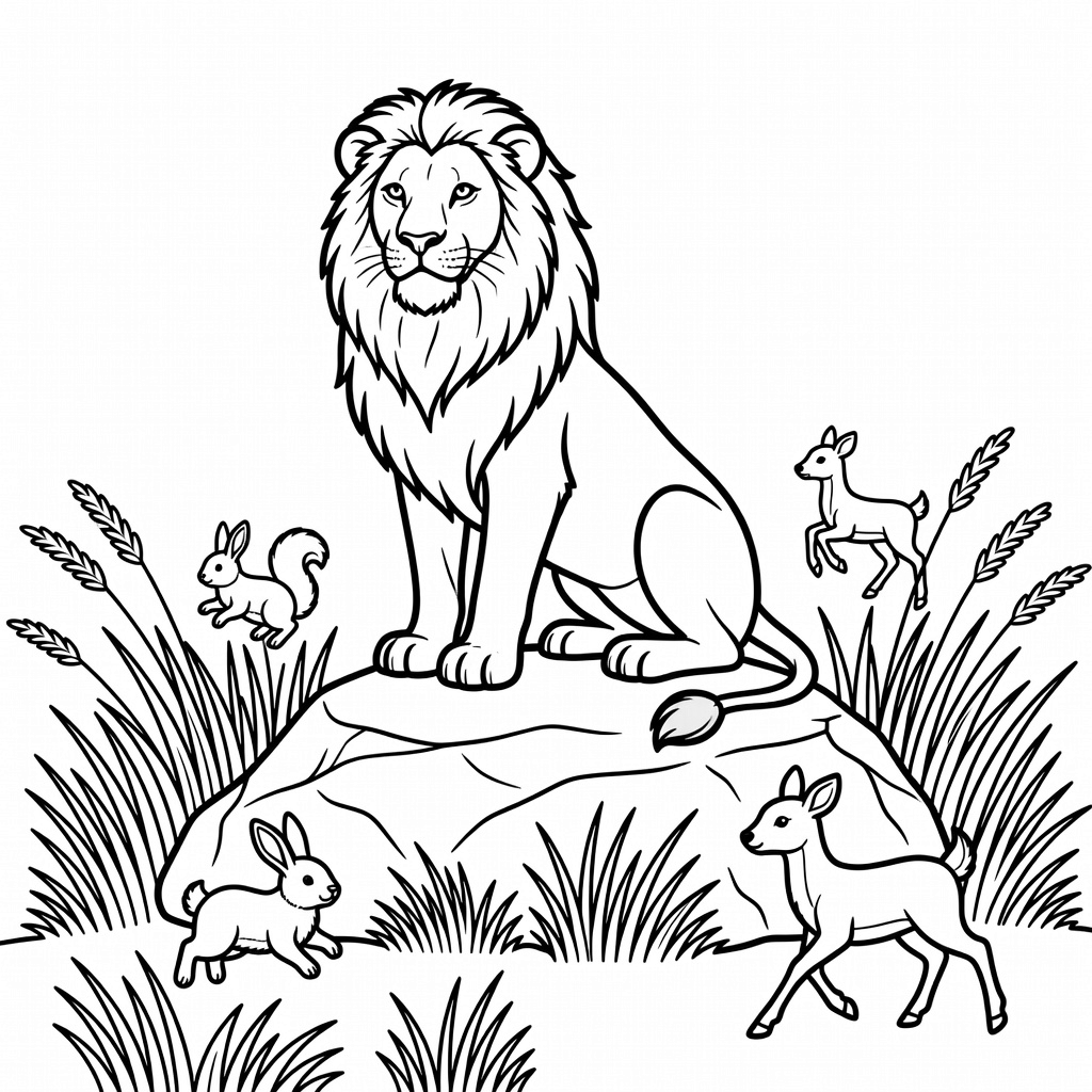 Lion King coloring page