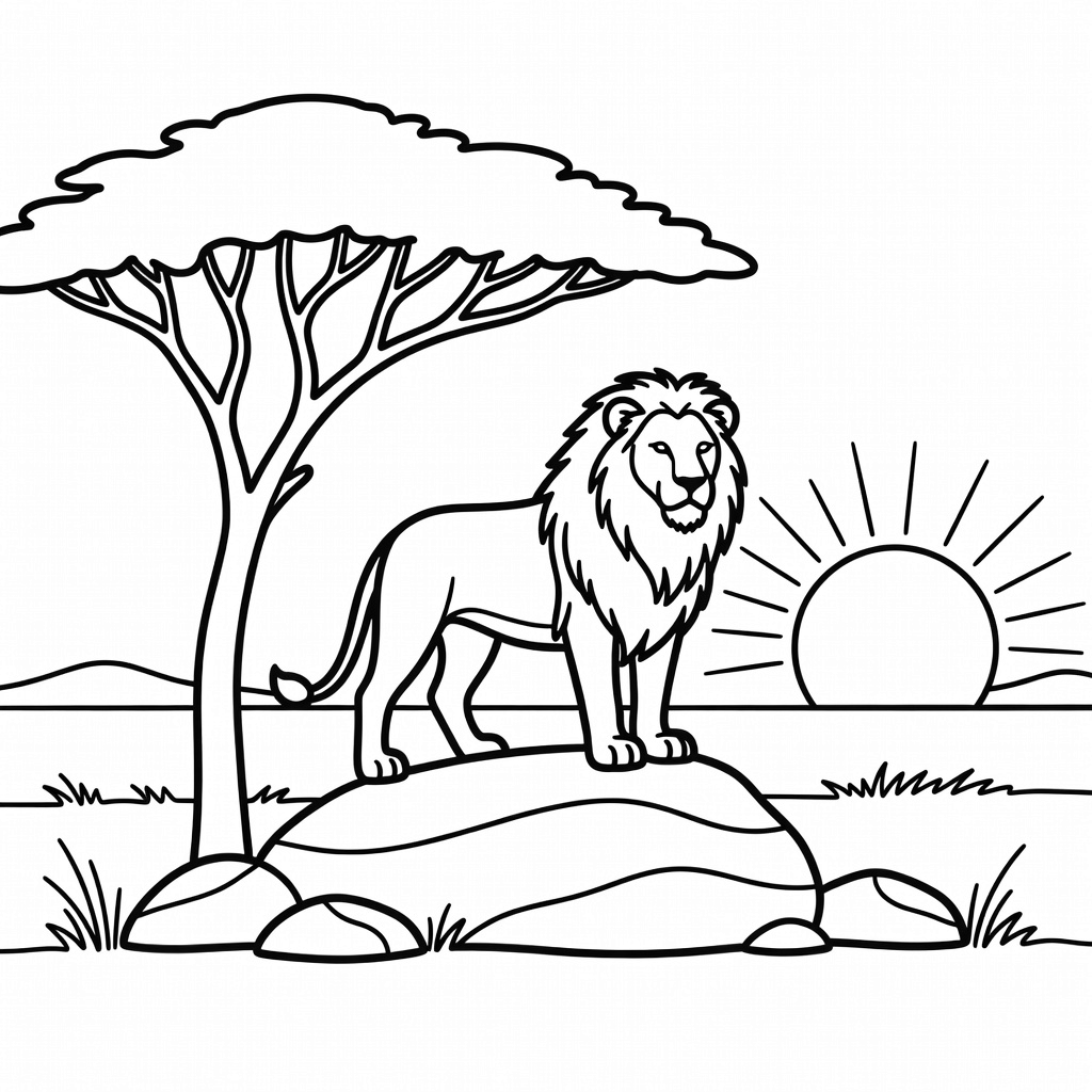Lion King coloring page