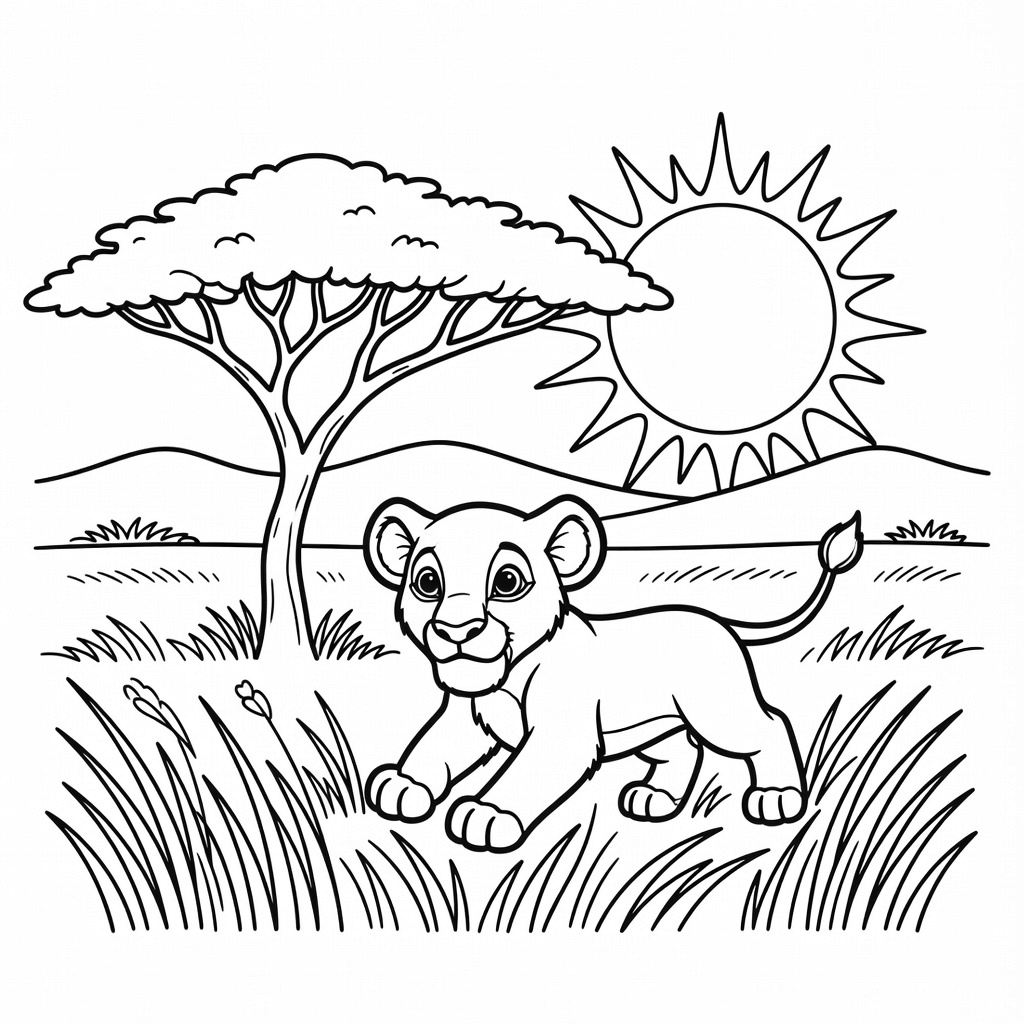 Lion King coloring page