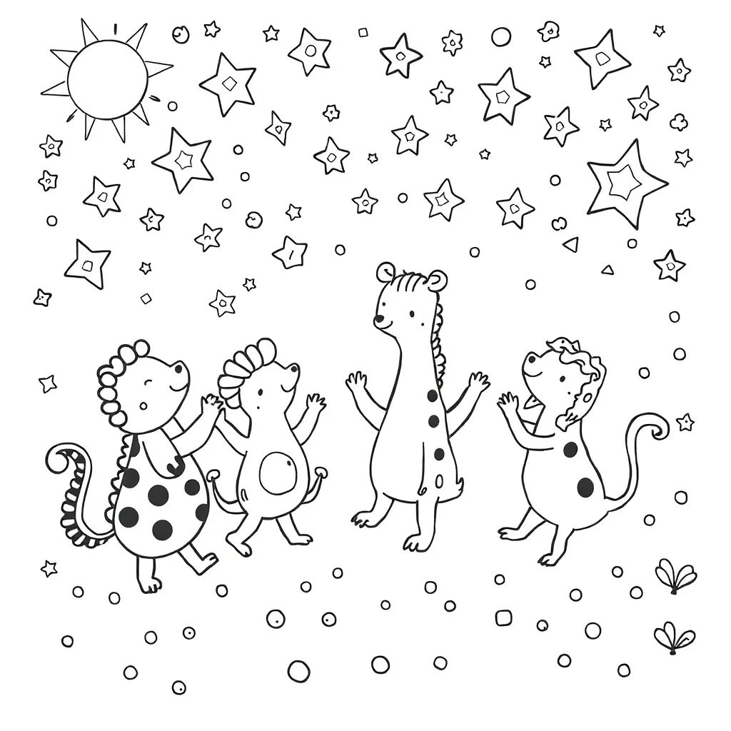 Lisa Frank coloring page
