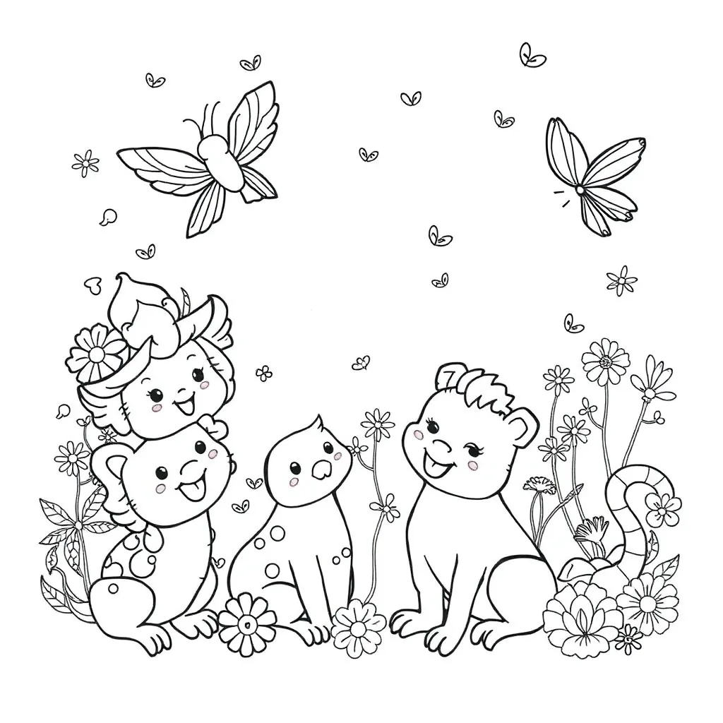 Lisa Frank coloring page