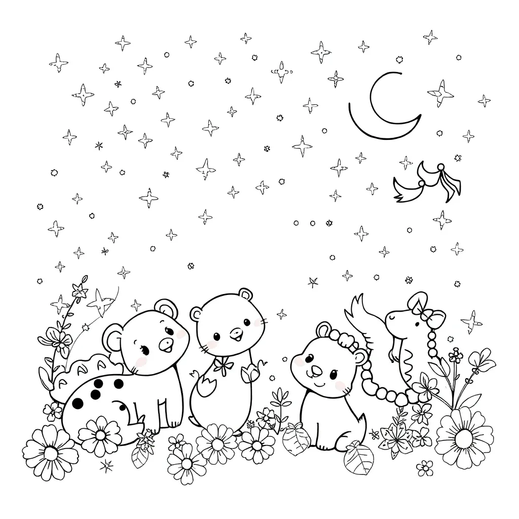 Lisa Frank coloring page
