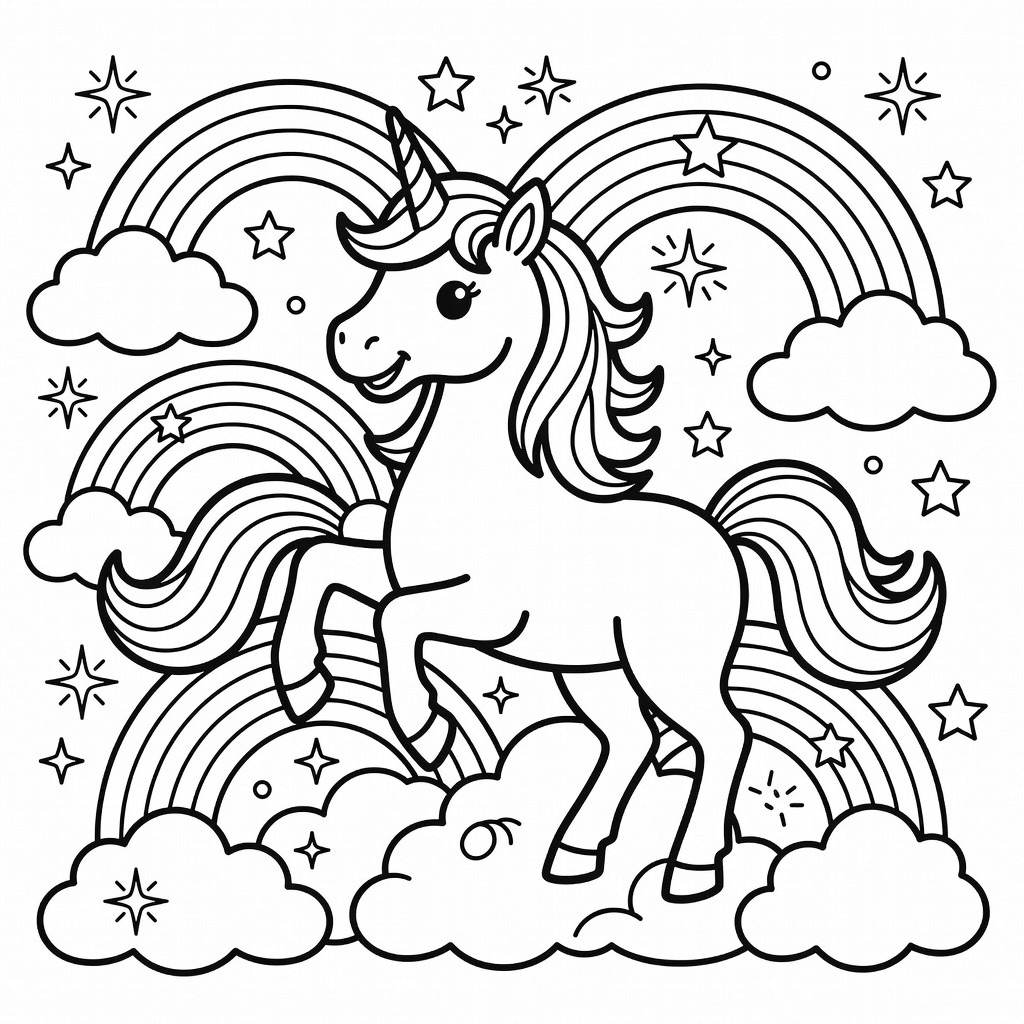 Lisa Frank coloring page