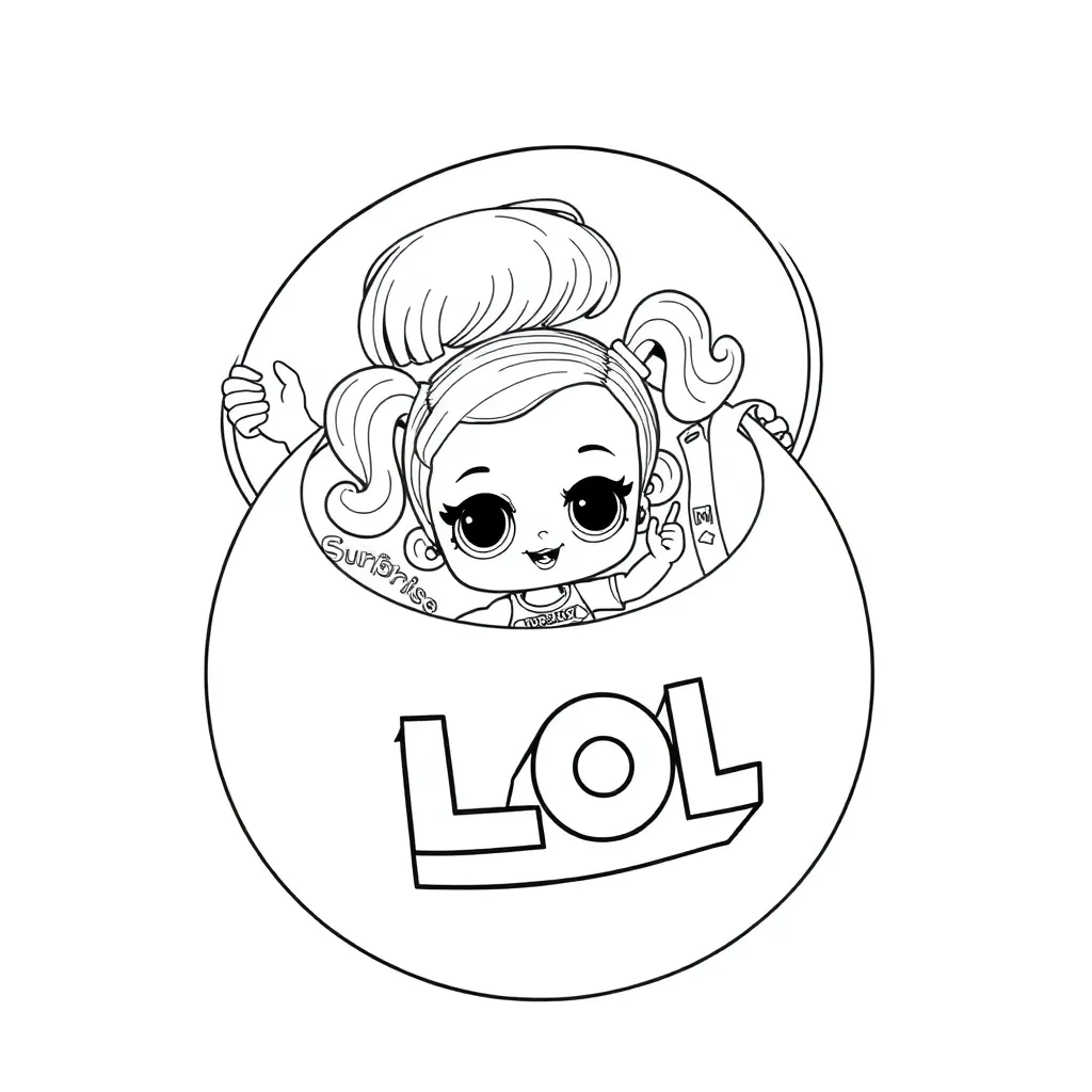 LOL Surprise coloring page