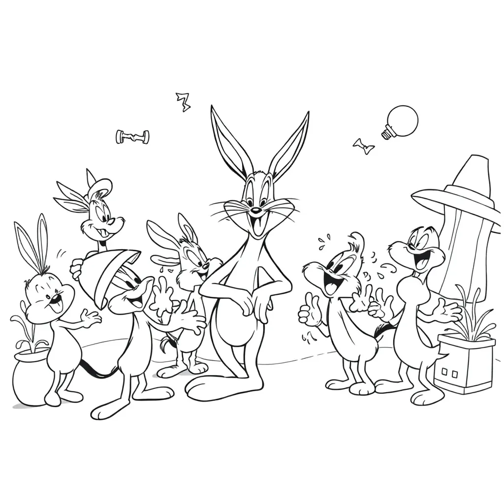 Looney Tunes coloring page