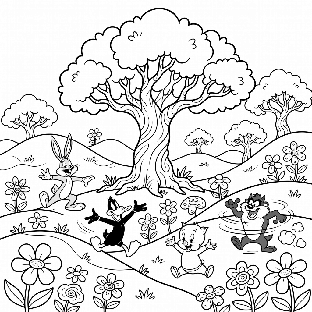 Looney Tunes coloring page