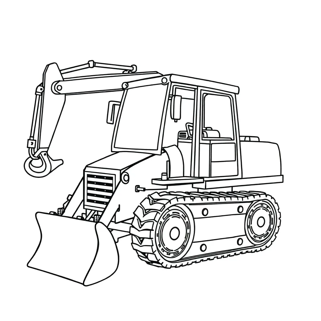 Machines coloring page