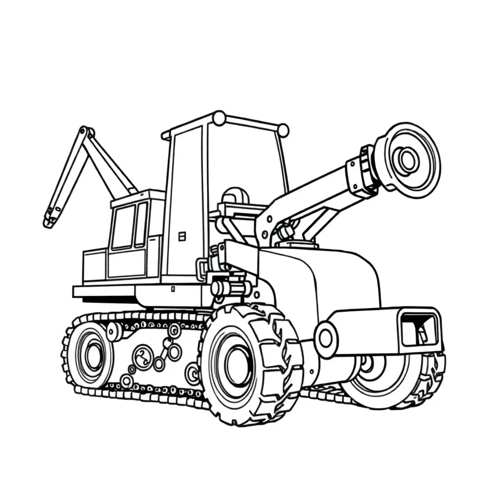 Machines coloring page