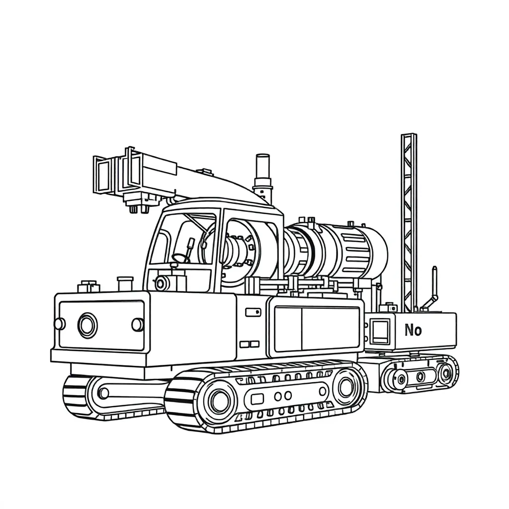 Machines coloring page