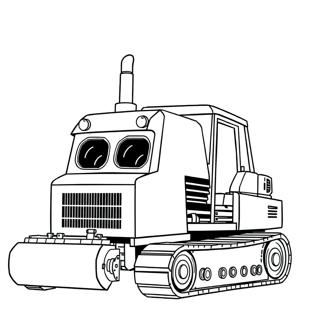 Machines coloring page