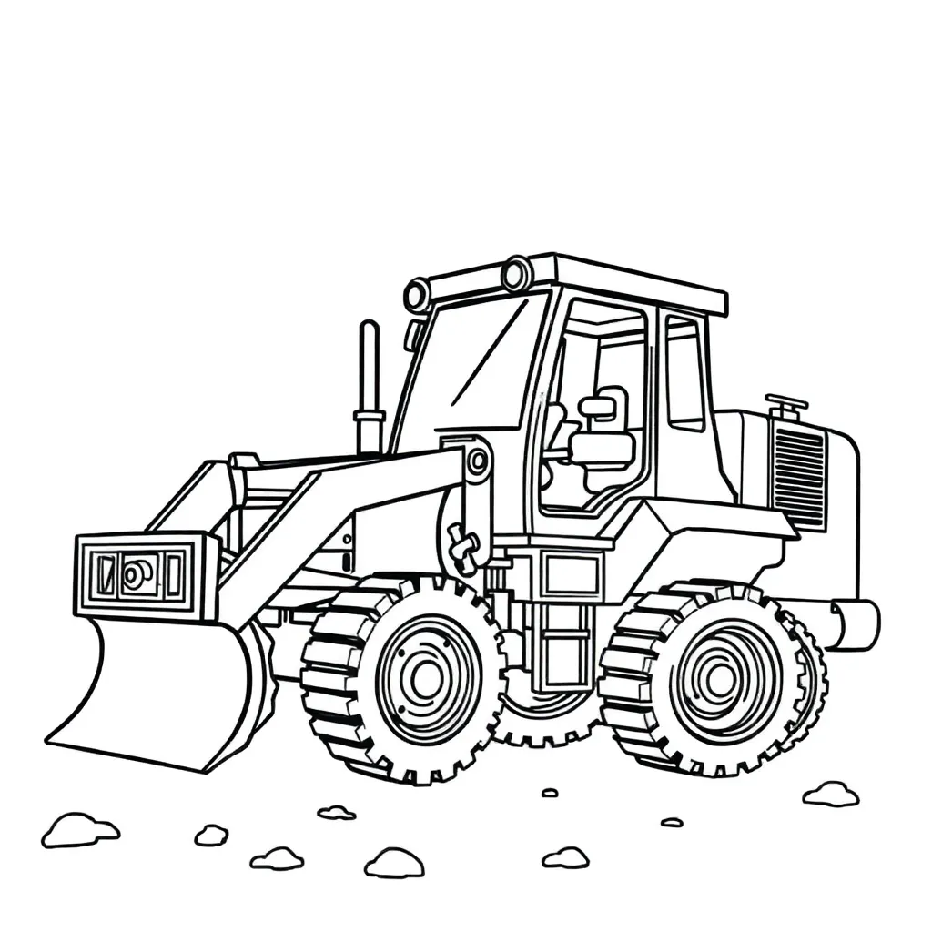 Machines coloring page