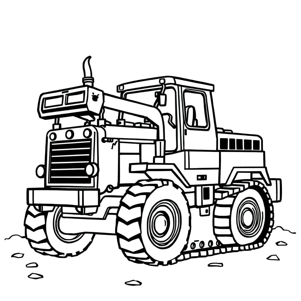 Machines coloring page