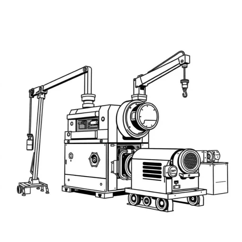 Machines coloring page