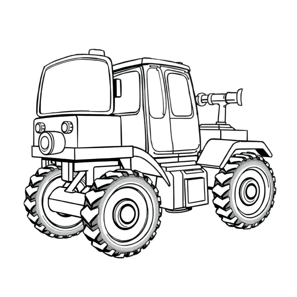 Machines coloring page