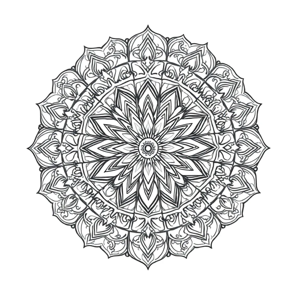 Mandalas coloring page