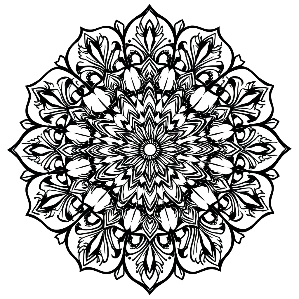 Mandalas coloring page