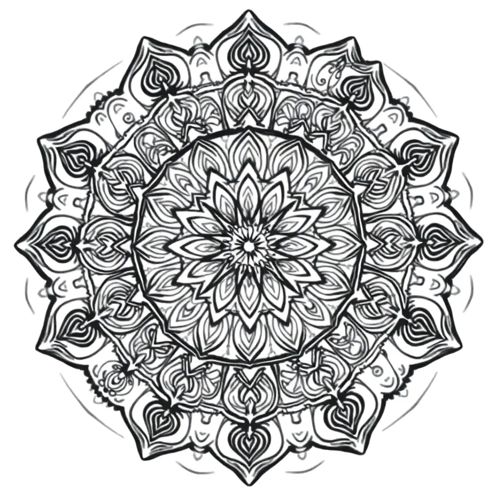 Mandalas coloring page