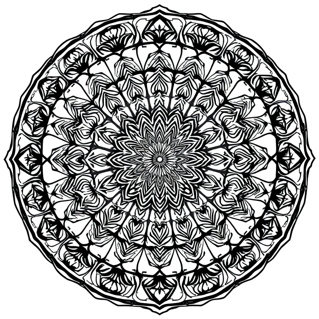 Mandalas coloring page