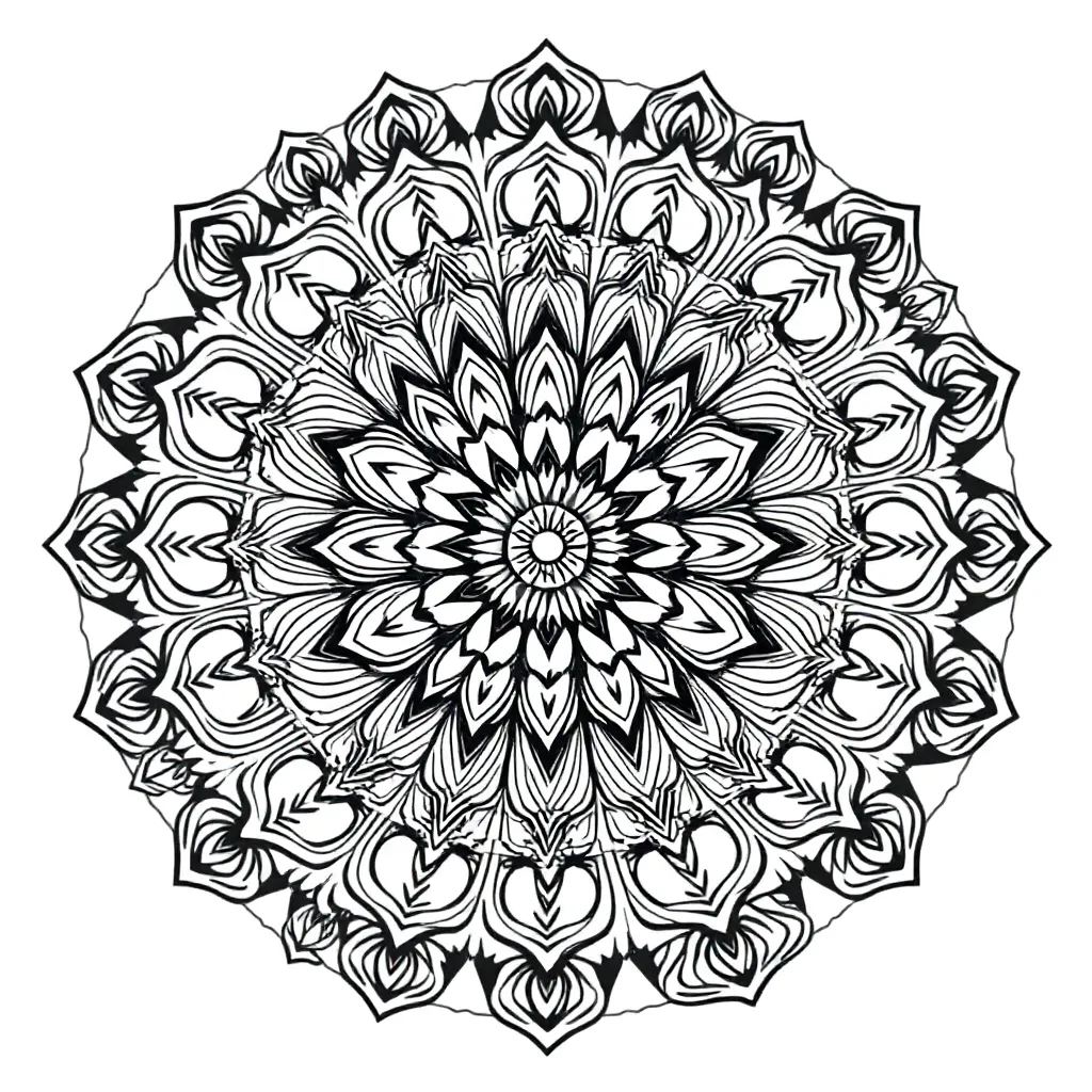 Mandalas coloring page