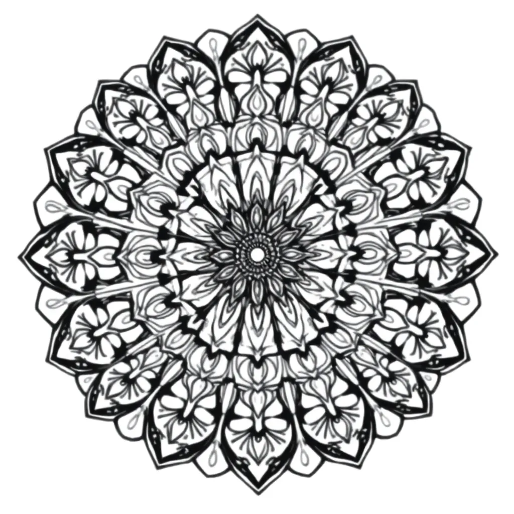 Mandalas coloring page