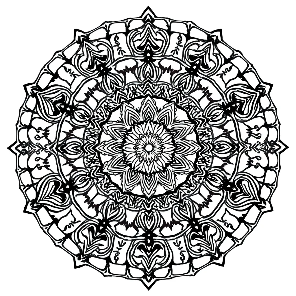 Mandalas coloring page