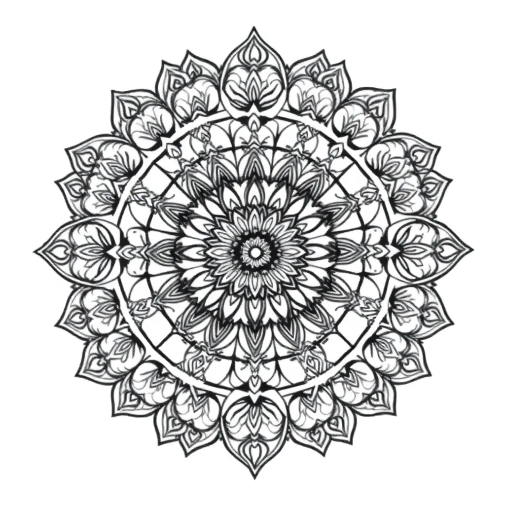 Mandalas coloring page