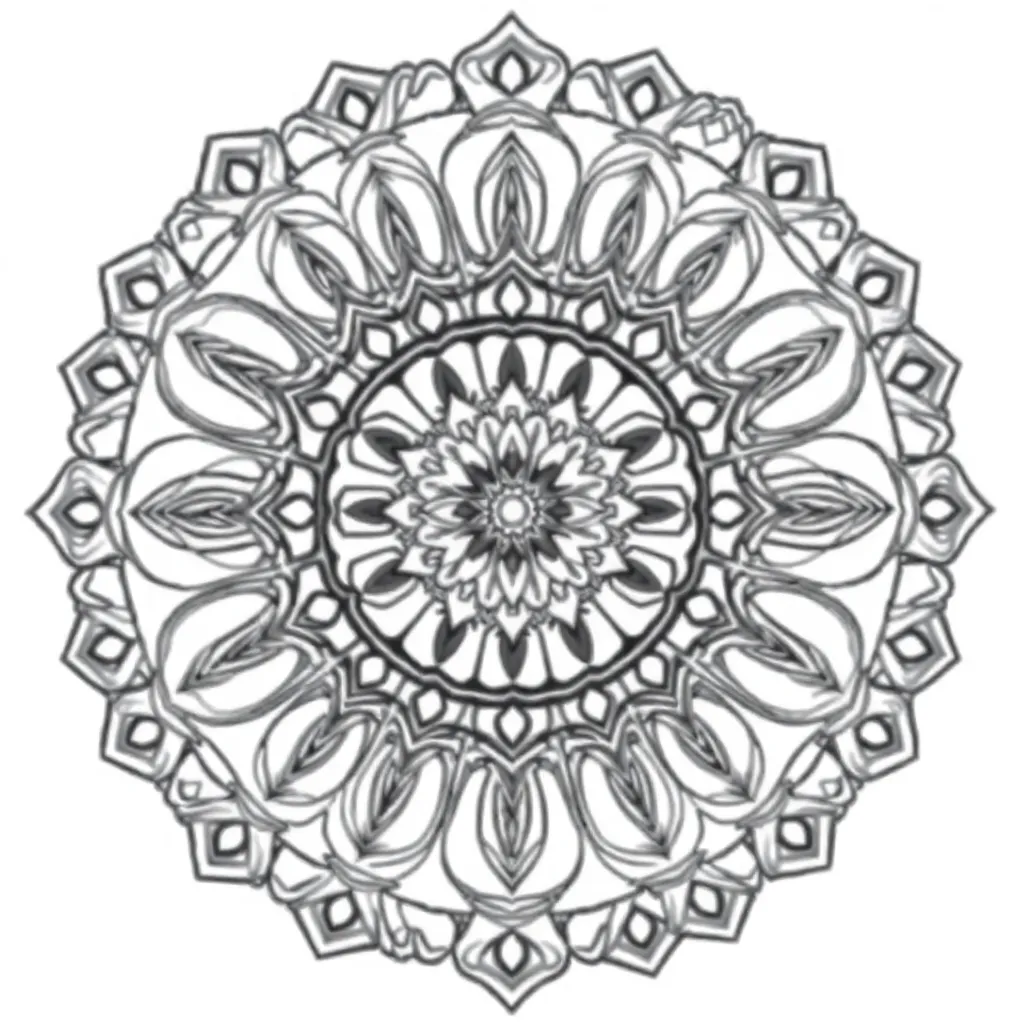 Mandalas coloring page
