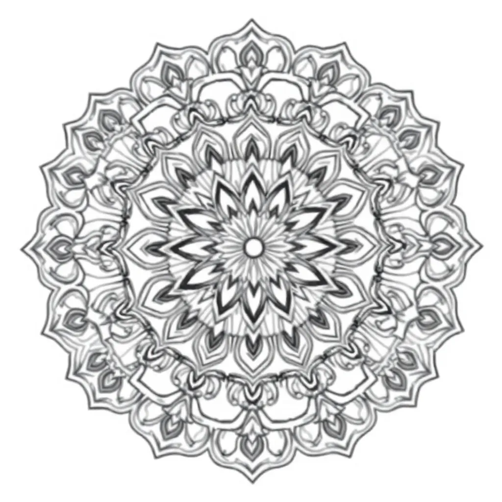 Mandalas coloring page