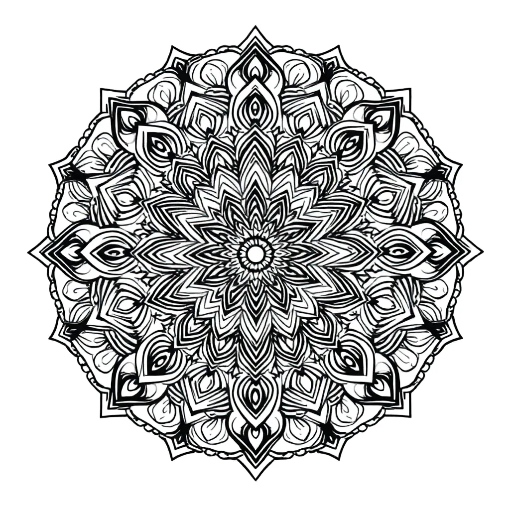Mandalas coloring page
