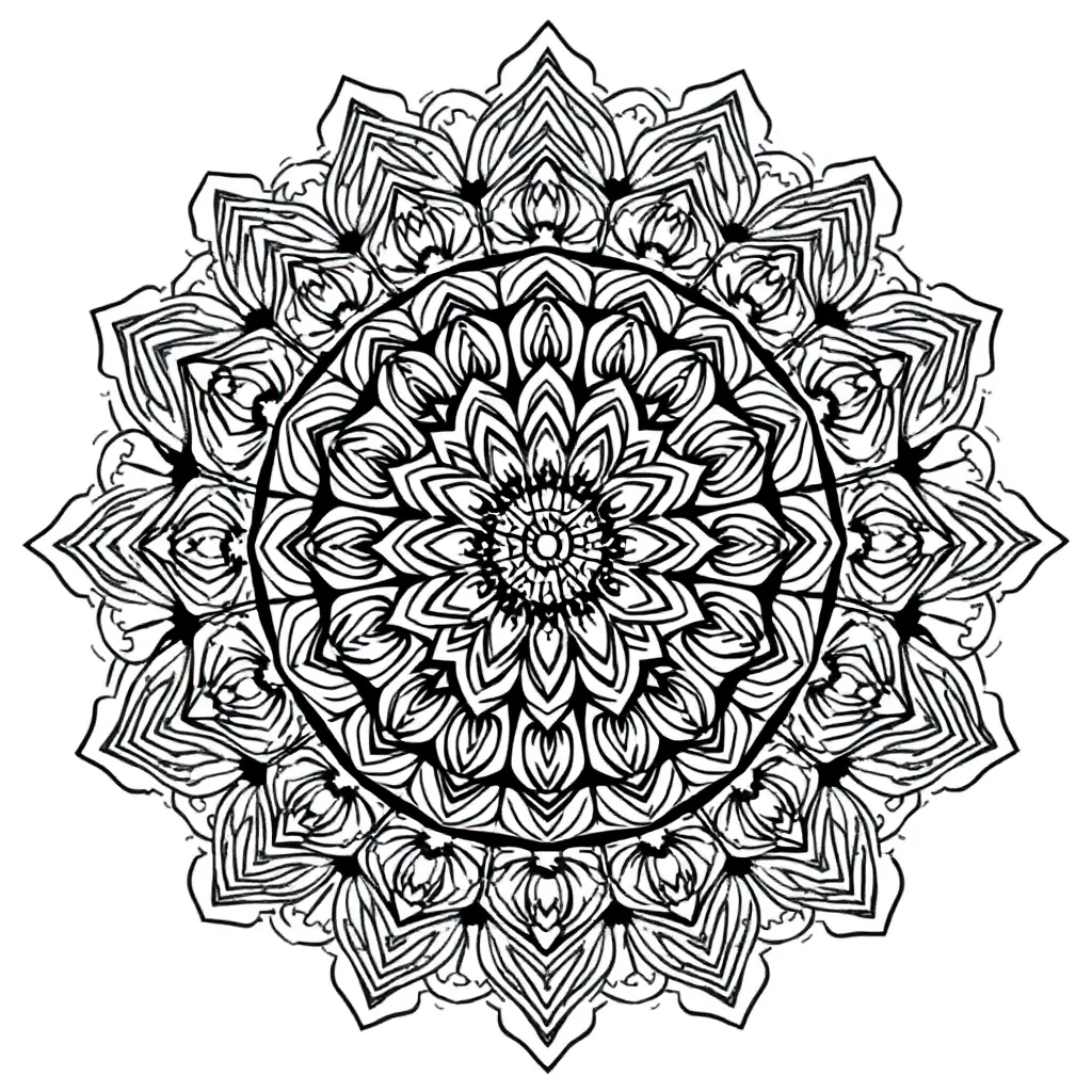 Mandalas coloring page
