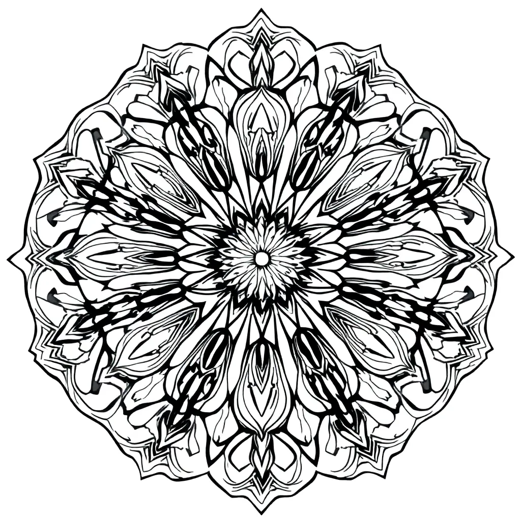 Mandalas coloring page