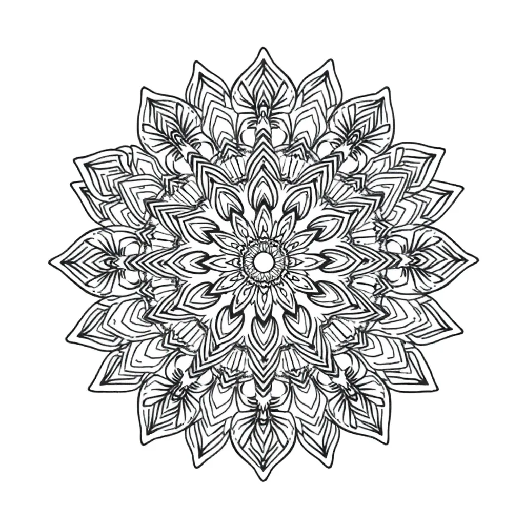 Mandalas coloring page