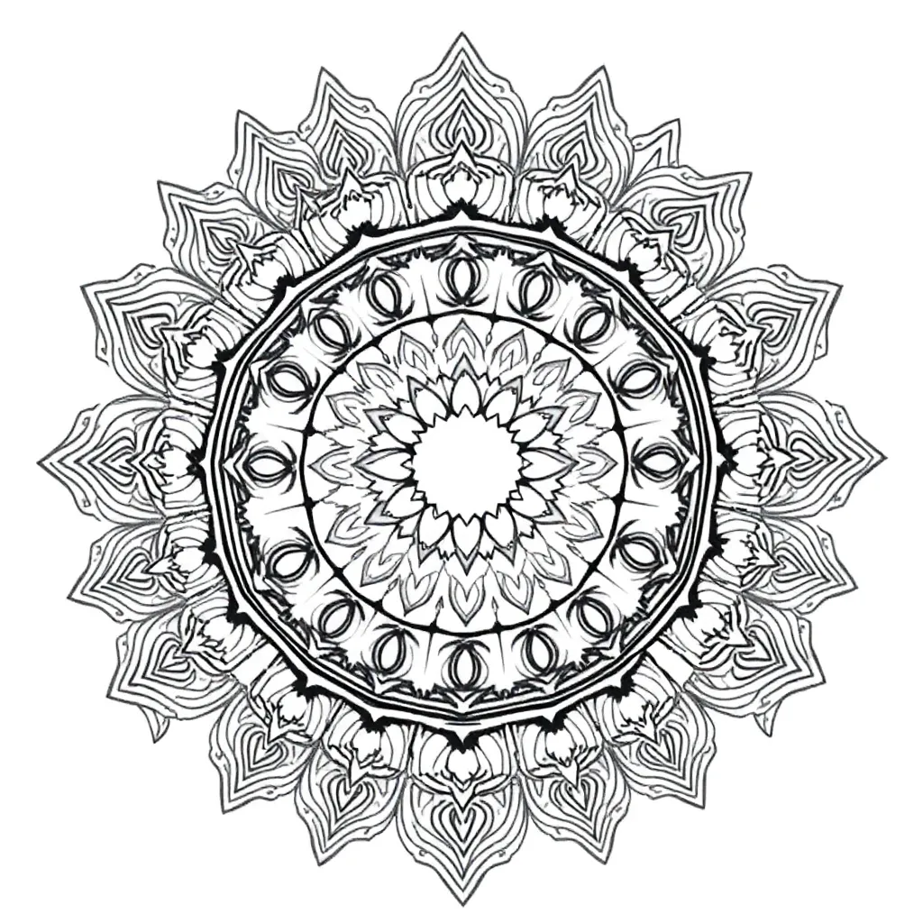 Mandalas coloring page
