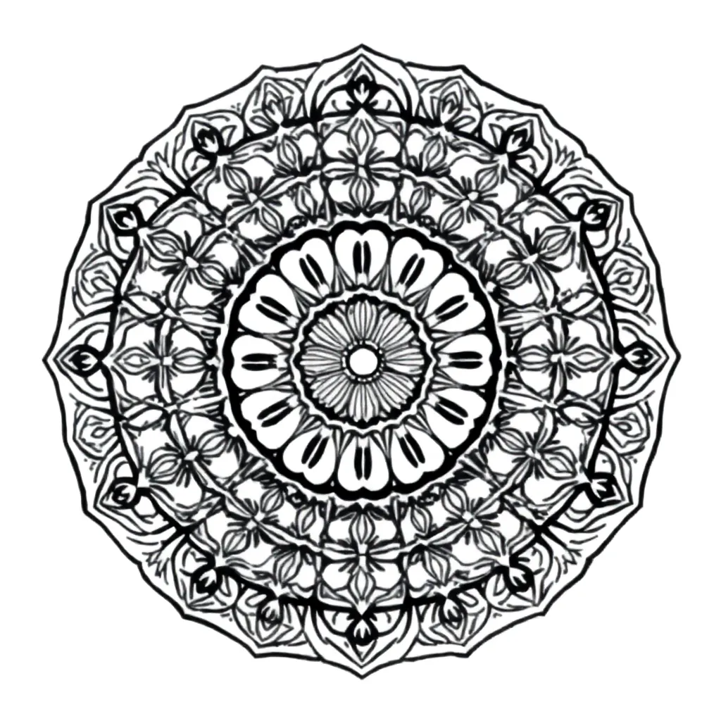 Mandalas coloring page