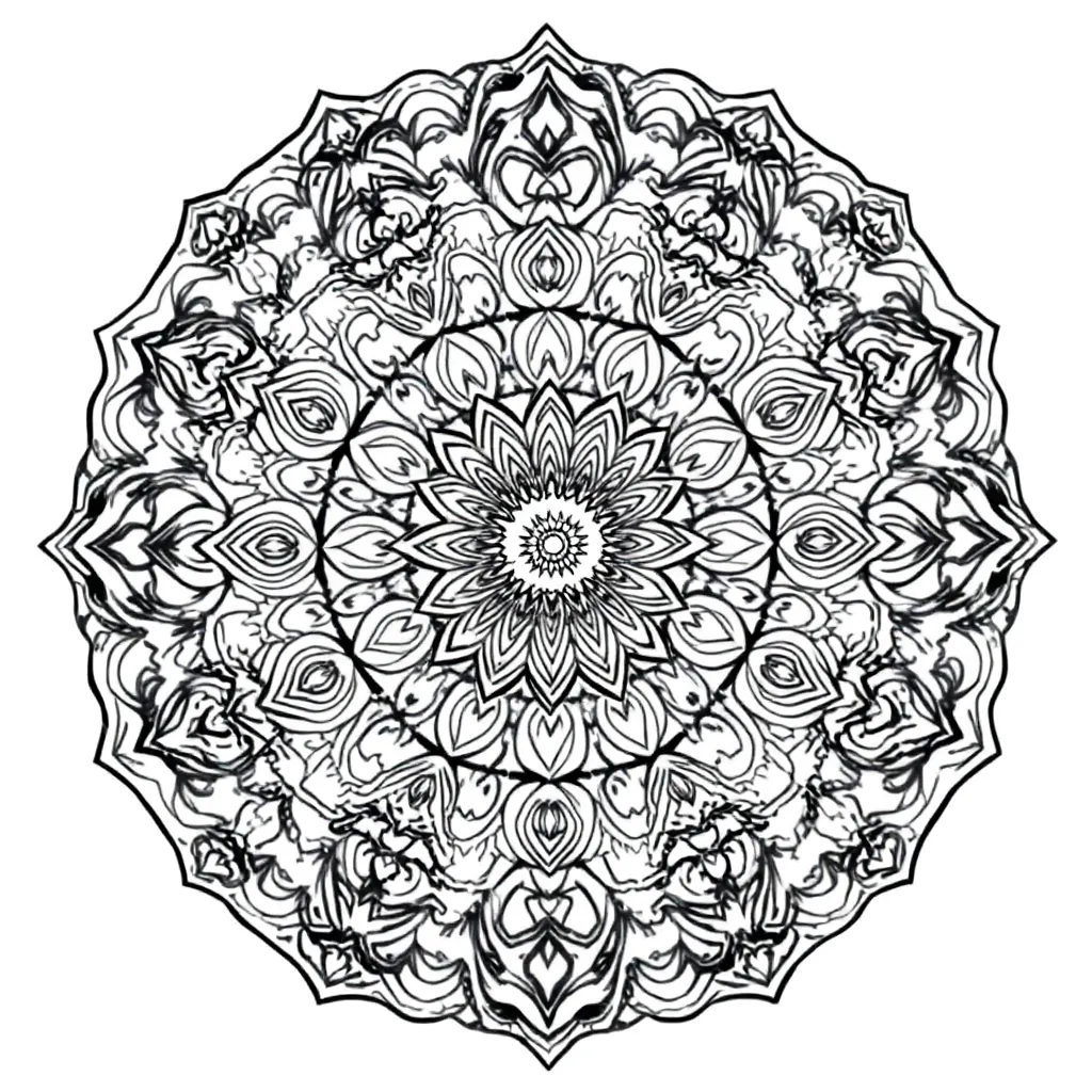 Mandalas coloring page