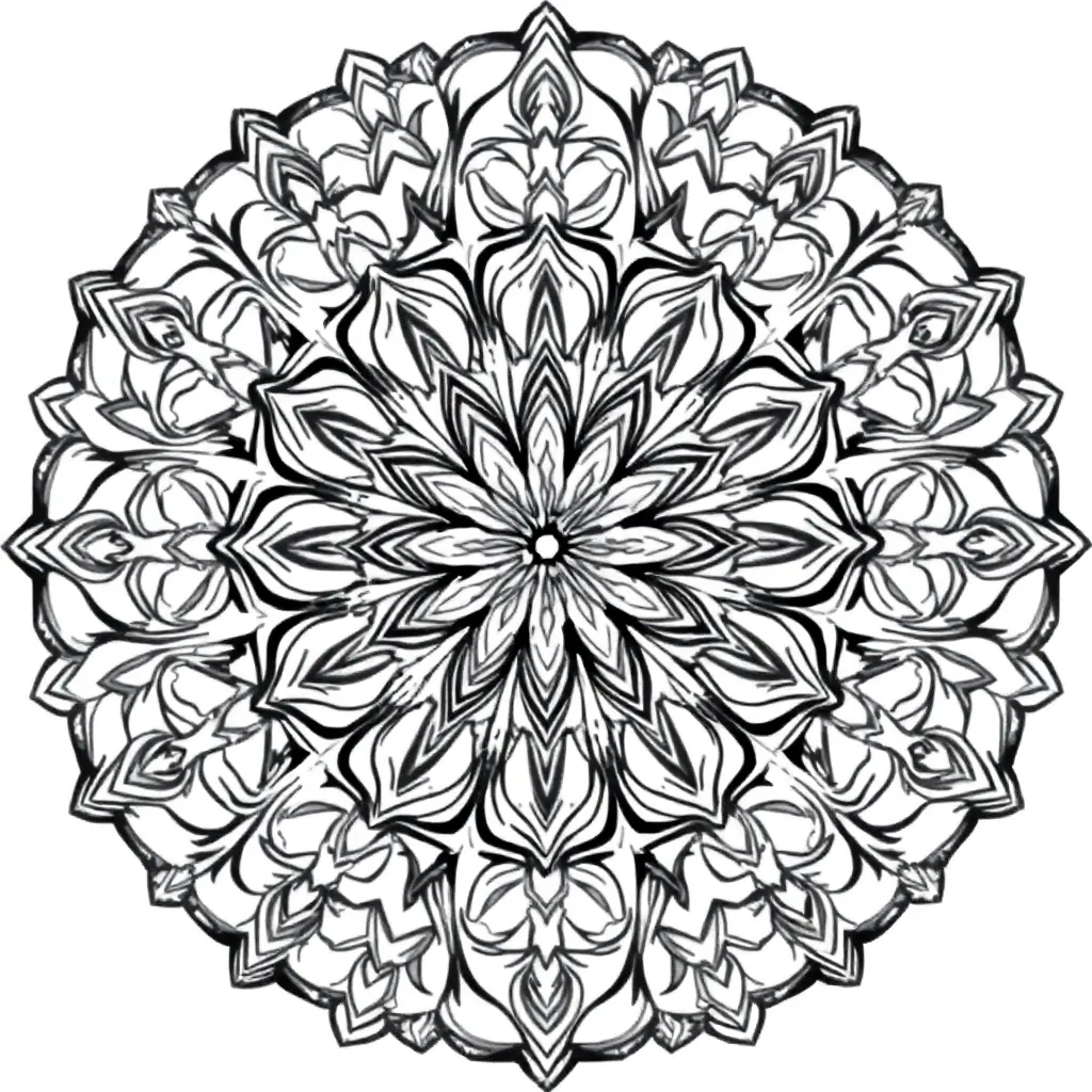 Mandalas coloring page