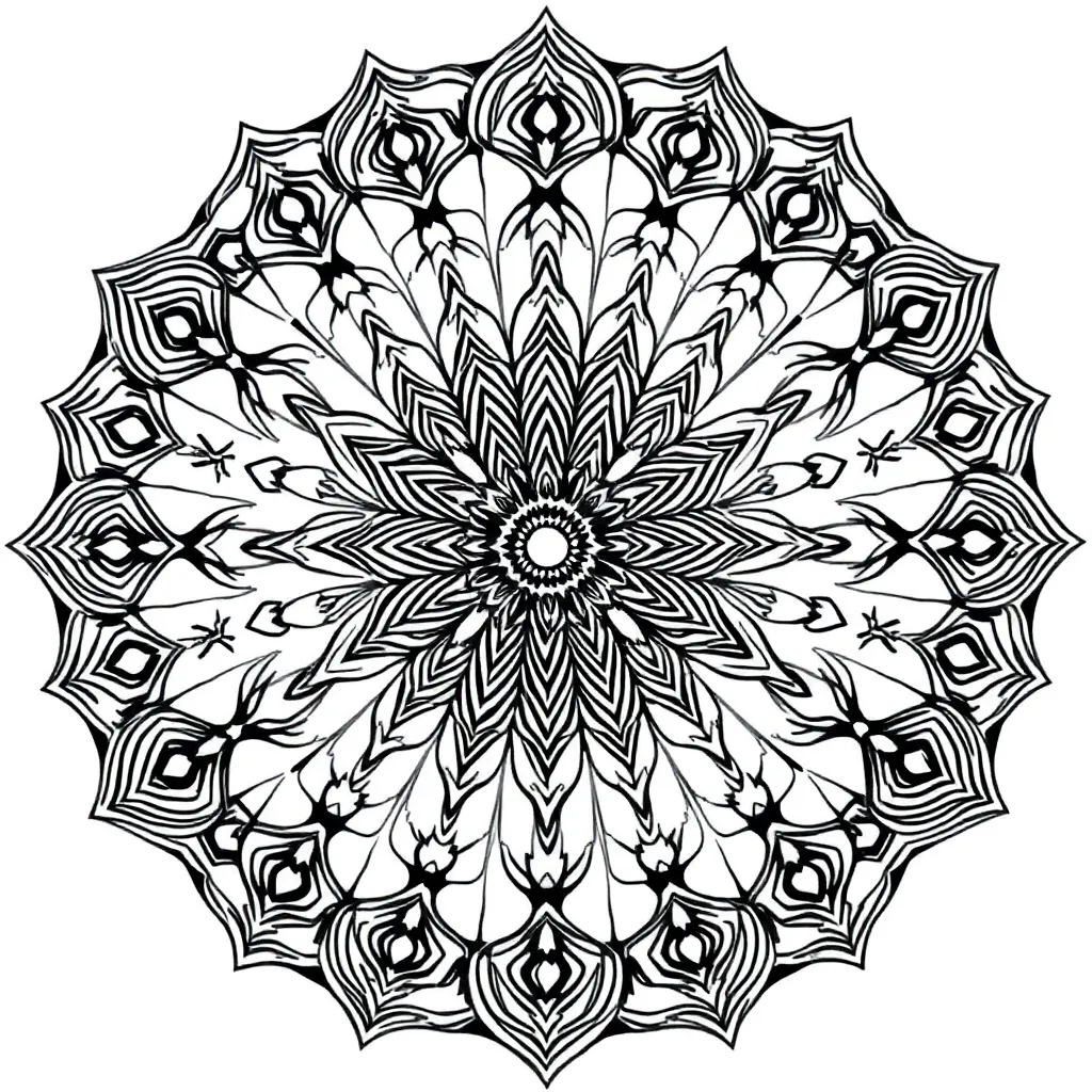 Mandalas coloring page