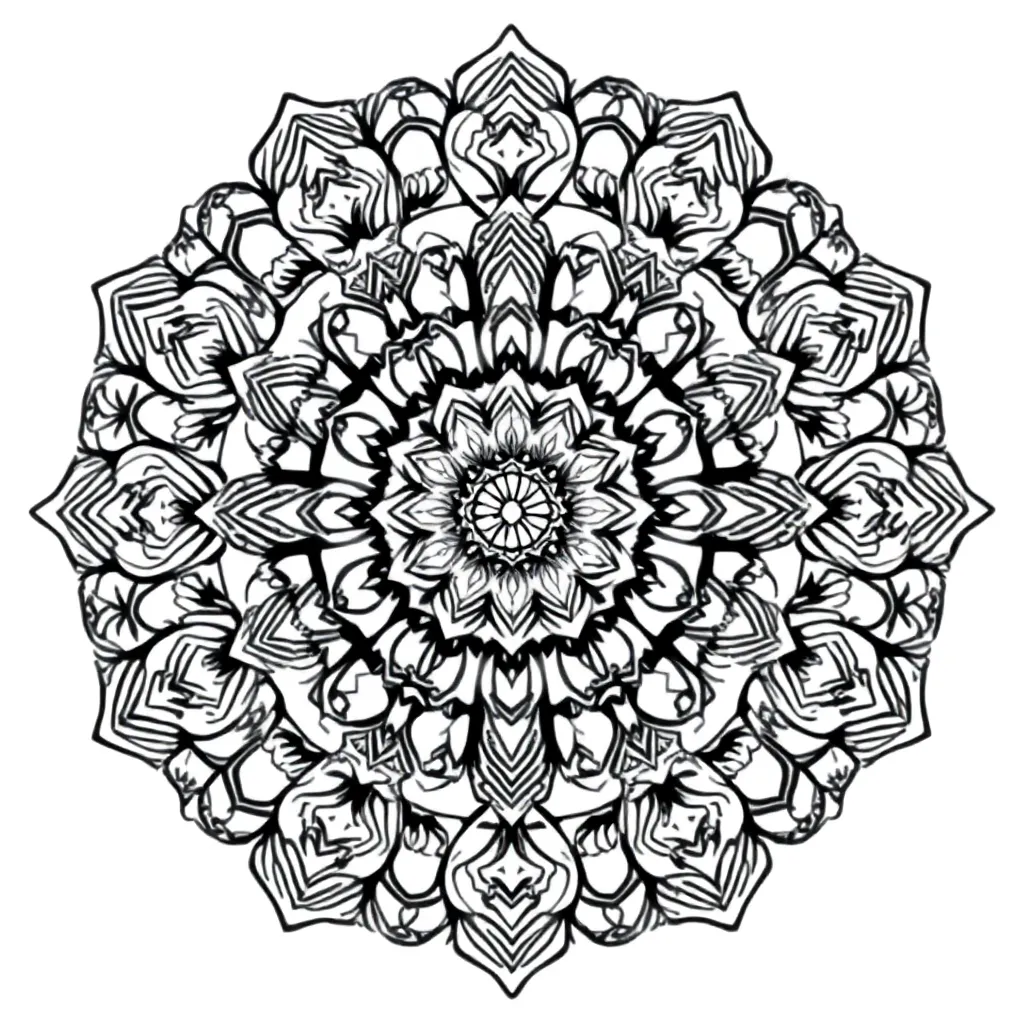 Mandalas coloring page