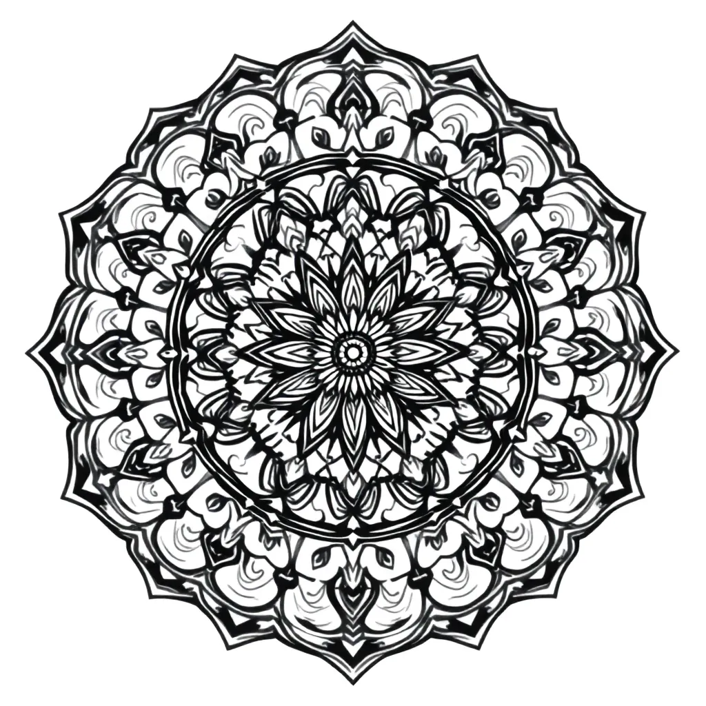 Mandalas coloring page