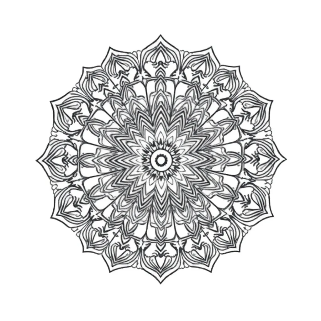 Mandalas coloring page