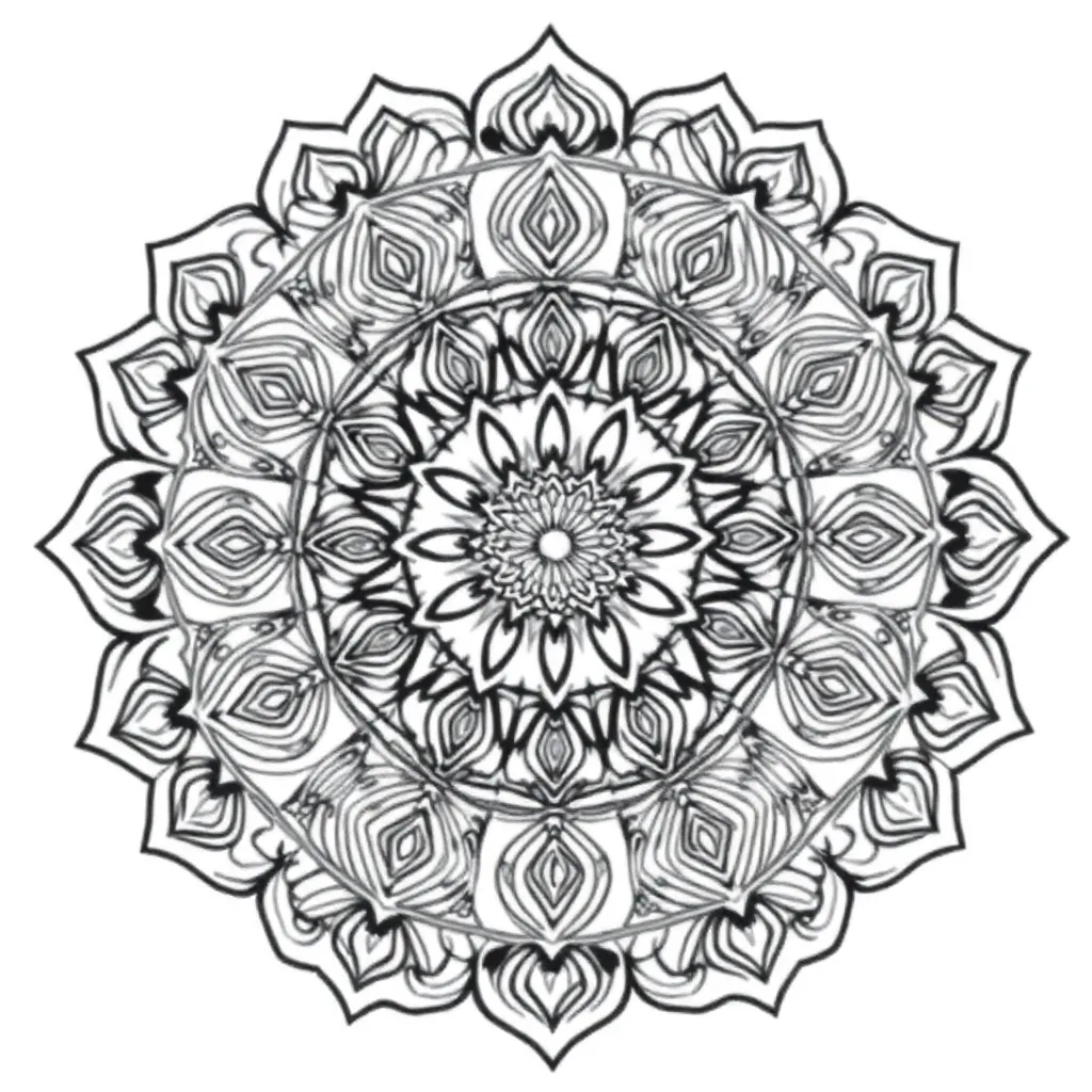 Mandalas coloring page