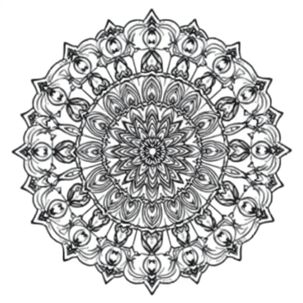 Mandalas coloring page