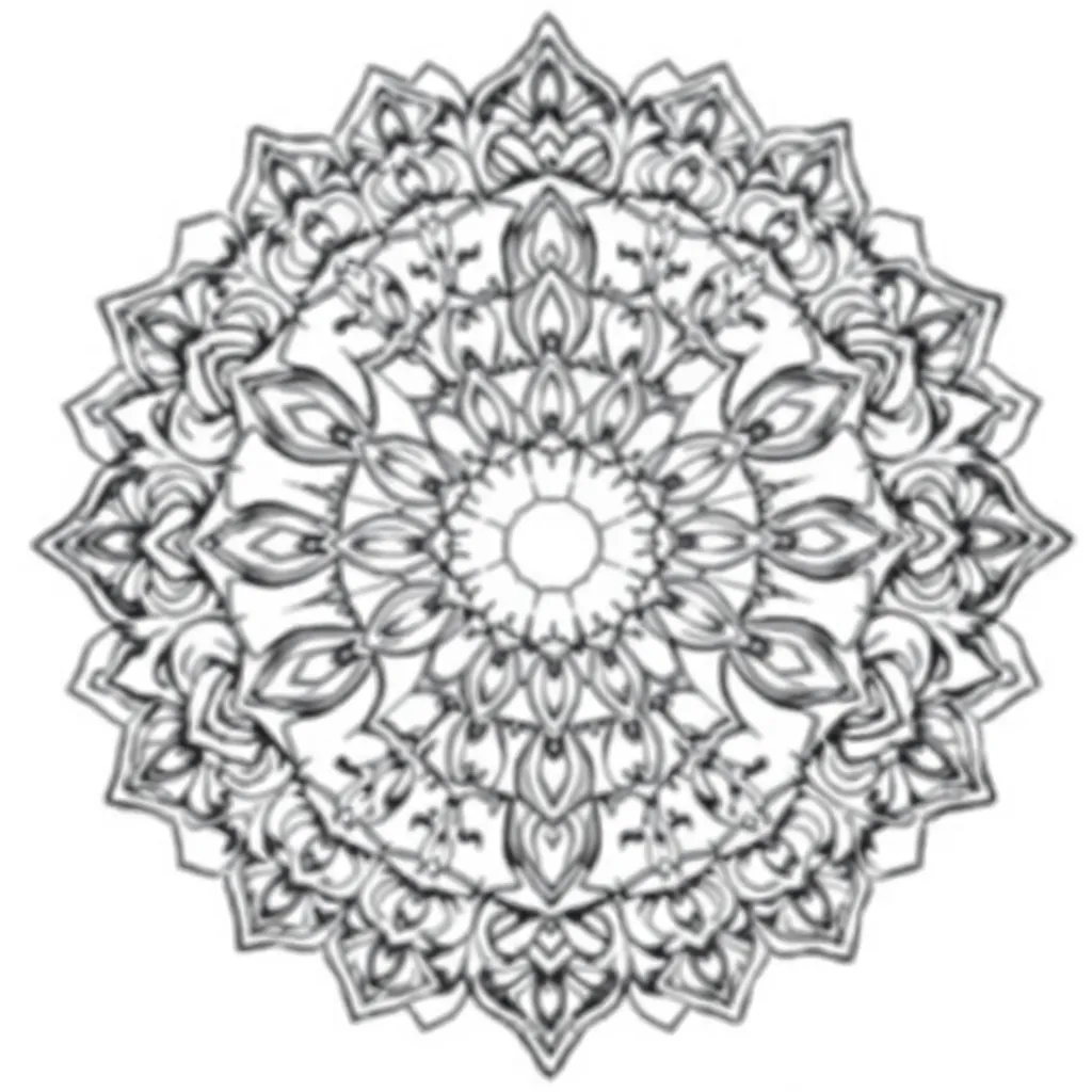 Mandalas coloring page